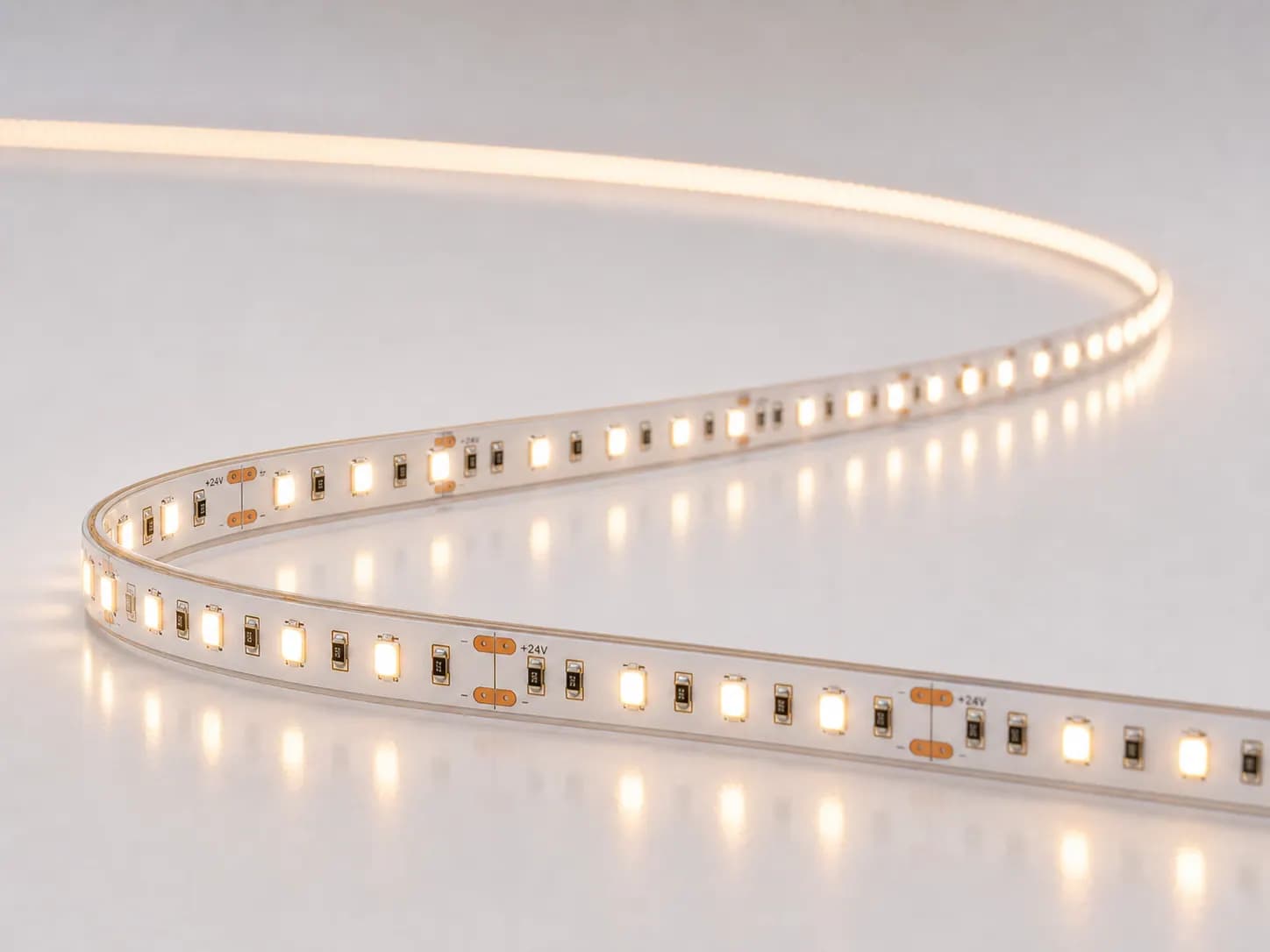 CC (external IC) LED strip light - 120 LEDs/m / 10mm / DC24V / 14.4w/meter