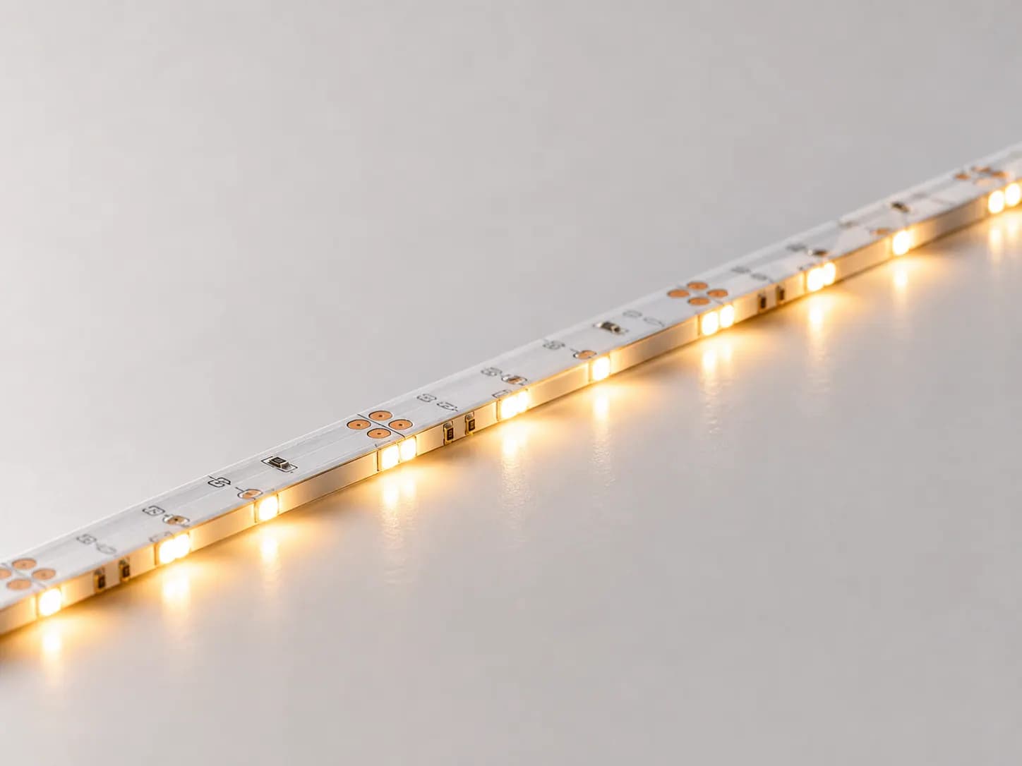 SMD3014 LED strip light - 80 LEDs/m / 8mm (0.31in) / 24V DC / 4.8W/m (1.46W/ft)