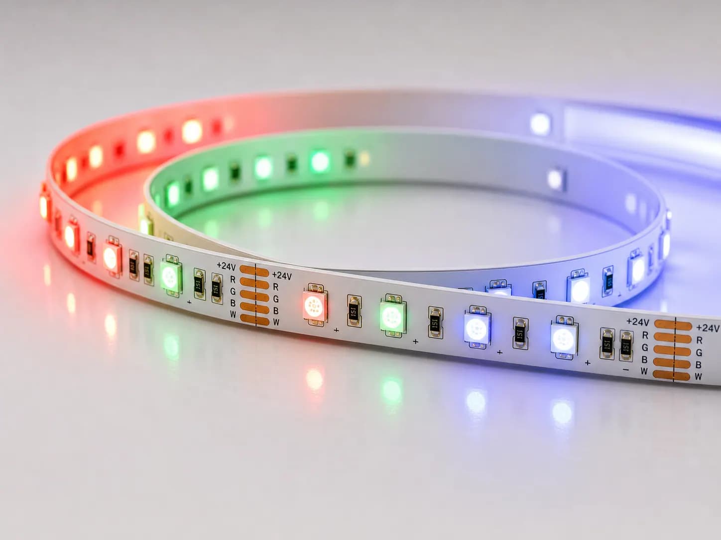 SMD5050 LED tape light - 60 LEDs/m / 10mm / DC24V / 14.4w/meter