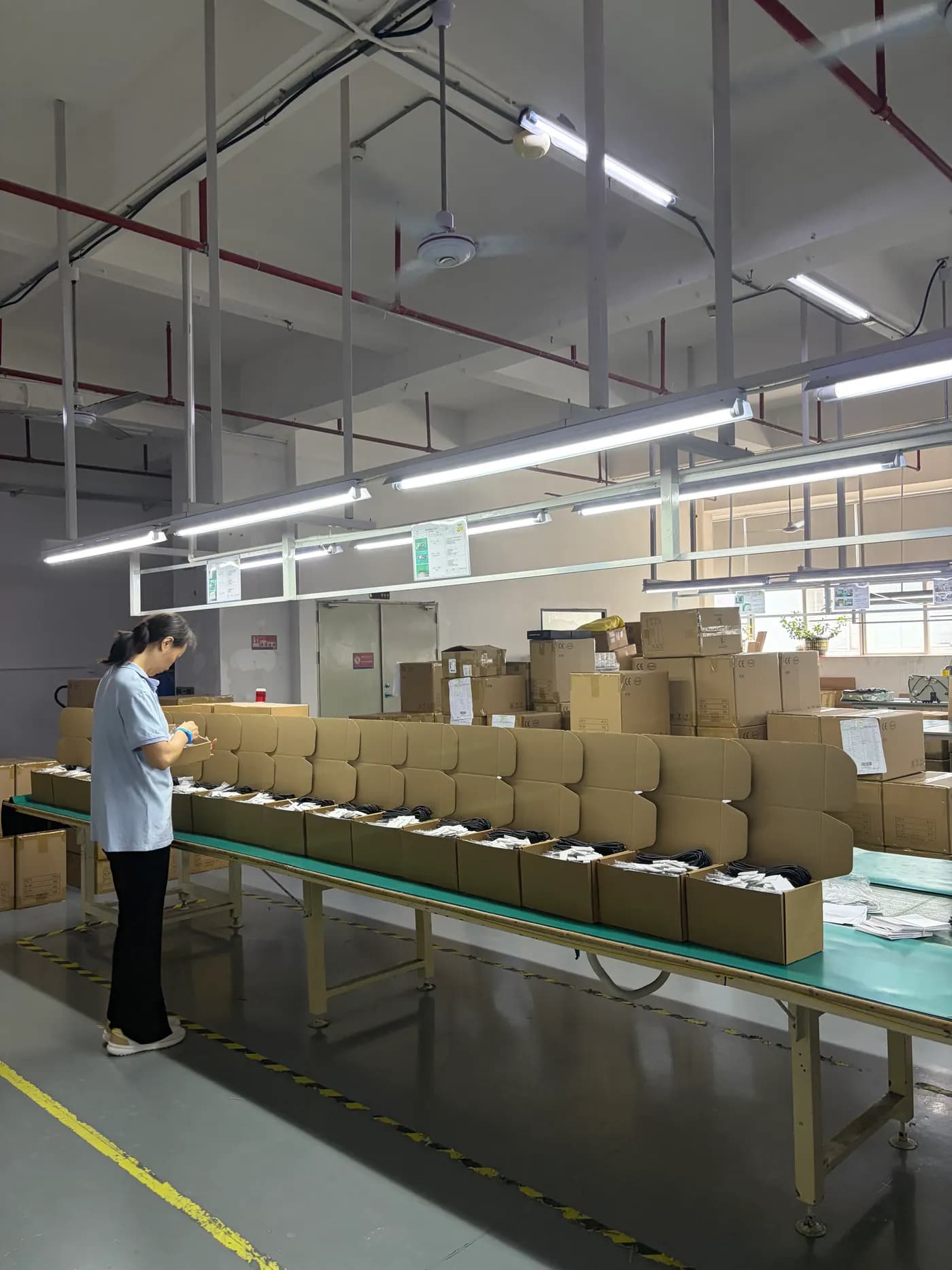 LED strip light export packing check with cartons
