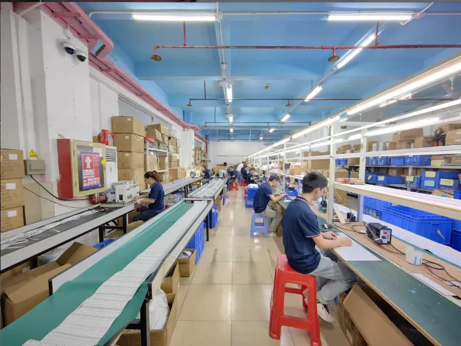 LED strip light production line at Doen Lighting
