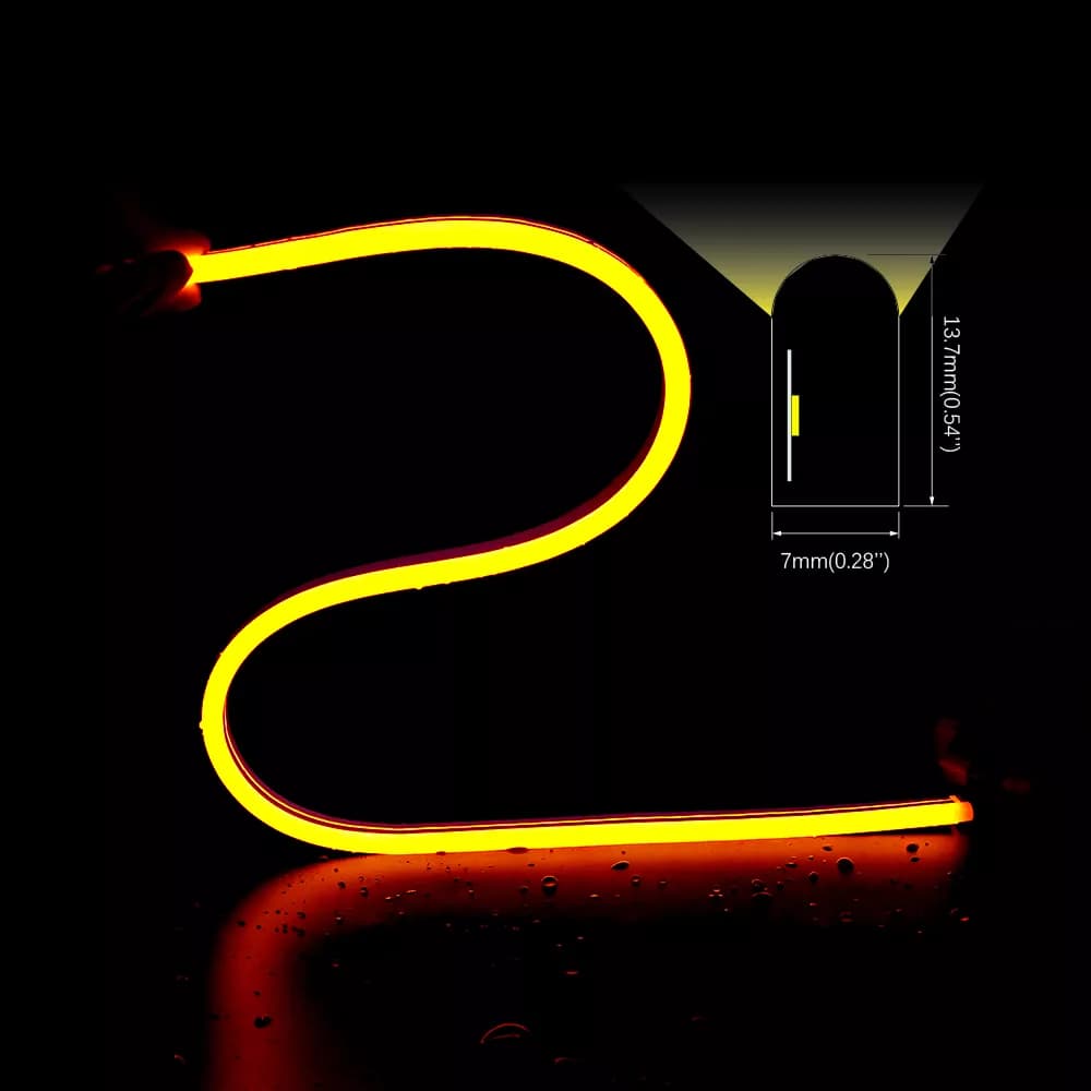 Side Bend LED Neon Light - 0x701mm profile / DC24V / 9.6w/meter / IP 67