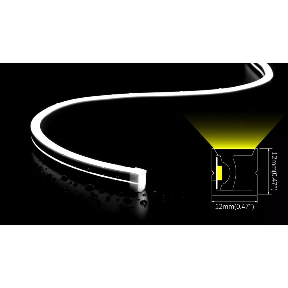 Side Bend LED Neon Light - 1x201mm profile / DC24V / 7.2w/meter / IP 67