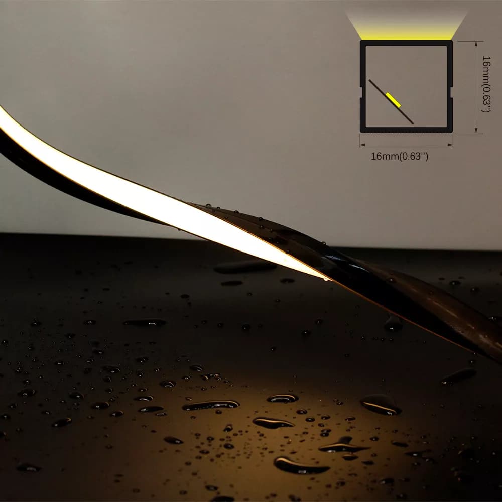 Top & Side Freely Bendable LED Neon Light - 1x601mm profile / DC24V / 9.6w/meter / IP 67