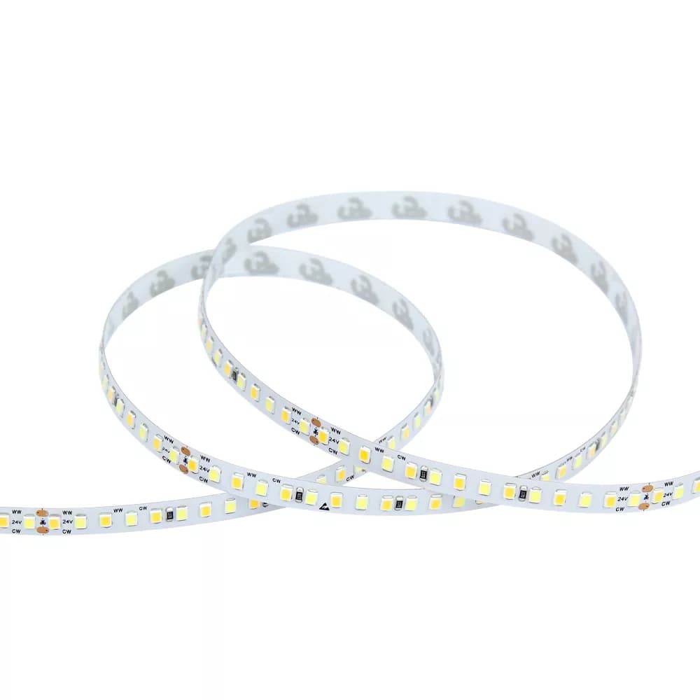 Tunable White LED Strip Light - 140 LEDs/m / 8mm / DC24V / 0~7.2w/meter