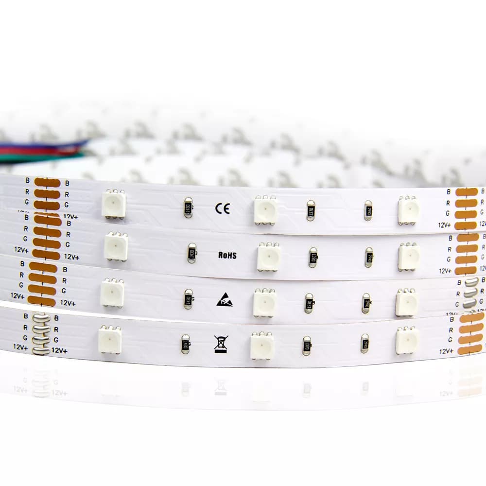 SMD5050 LED tape light - 30 LEDs/m / 10mm / DC12V / 7.2w/meter